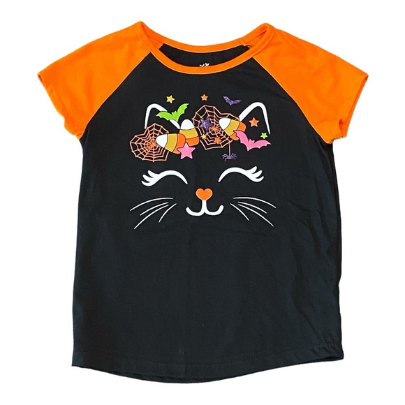Halloween black cat and candy tee - Picture 1 of 4